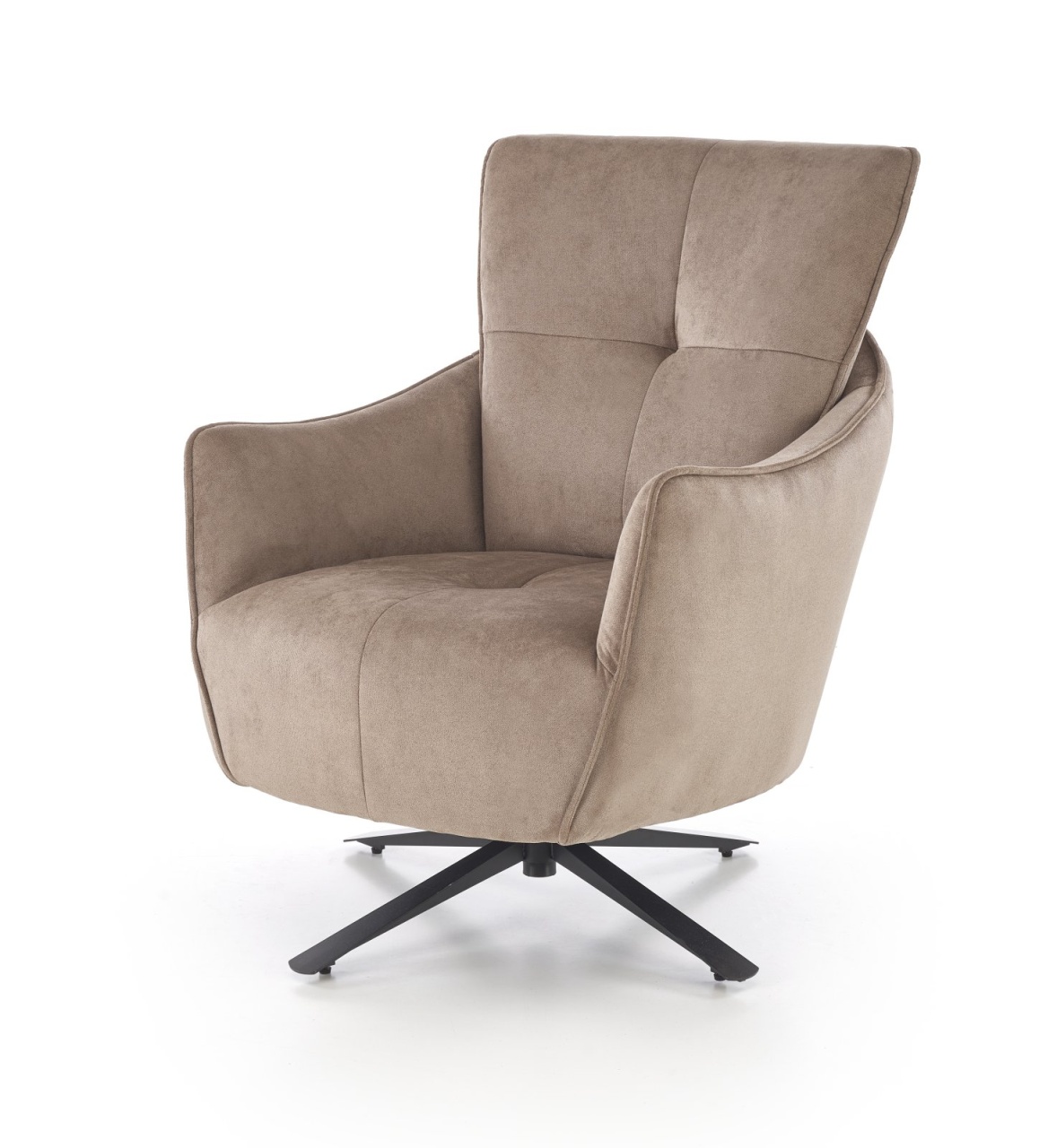 Fotoliu rotativ Scampi stofa cappuccino H97 cm
