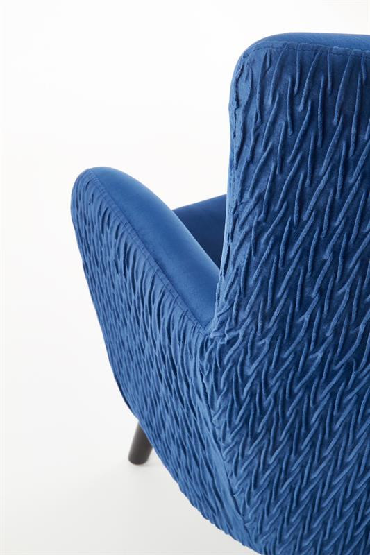 Poze Fotoliu tapitat Ravel Velvet albastru – H100 cm homewish.ro