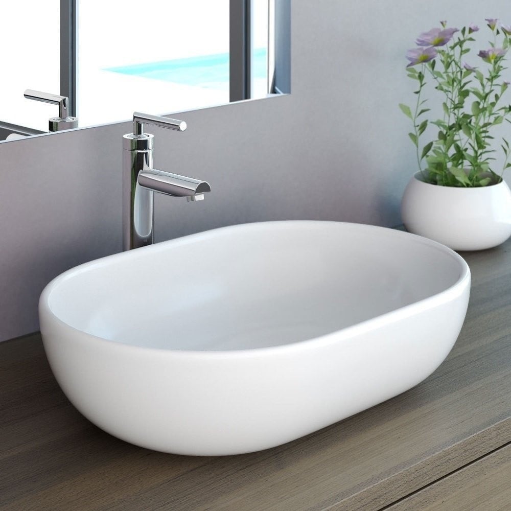 Lavoar Amelia Alb ceramica sanitara - 48 cm - 3 | YEO