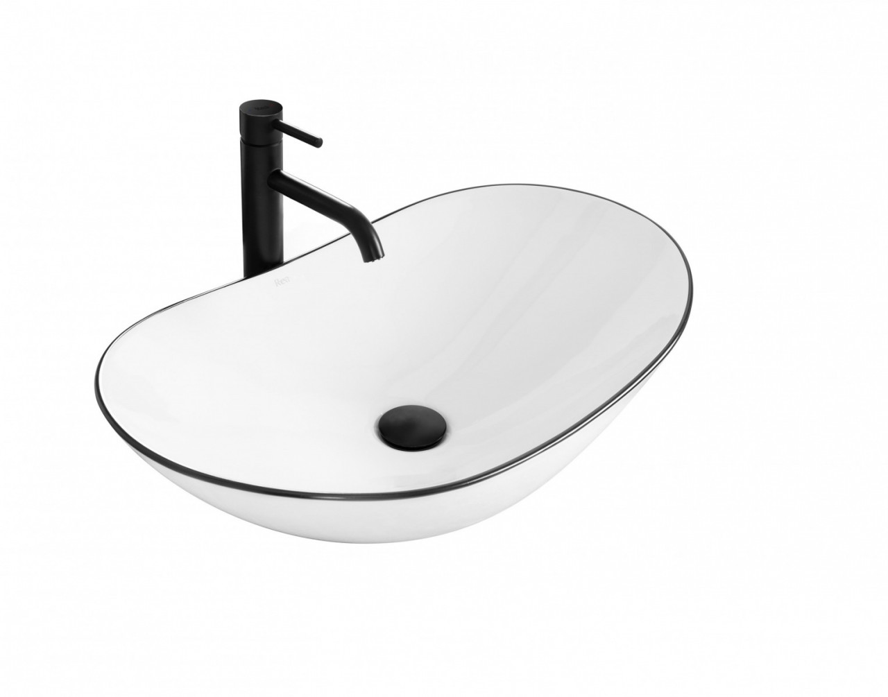 Lavoar Royal Black Edge ceramica sanitara – 62,5 cm
