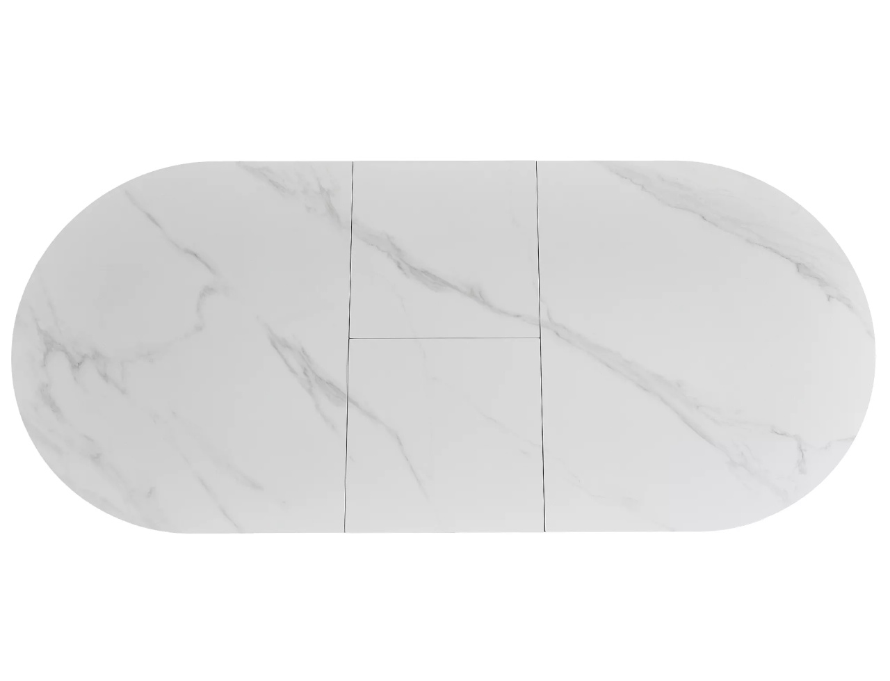 Masa extensibila Gaston Ceramic alb/negru L140-180xl80 cm - 2 | YEO