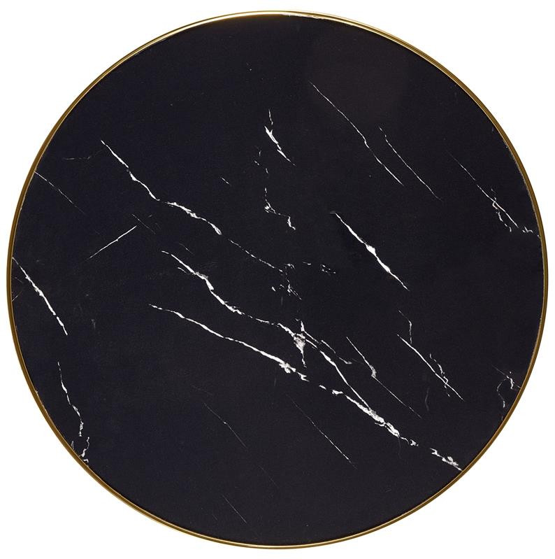 Masa Molina marmura neagra / auriu – Ø59 x h74 cm - 1 | YEO