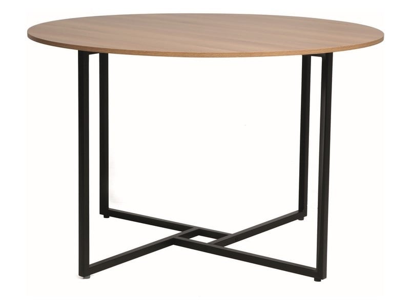 Masa rotunda Alto stejar/negru ø120/h76 cm