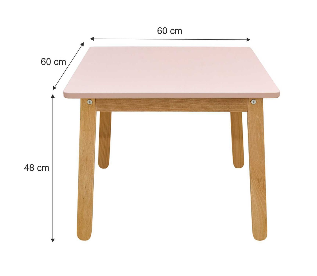 Masuta copii Woody roz L60 cm - 2 | YEO