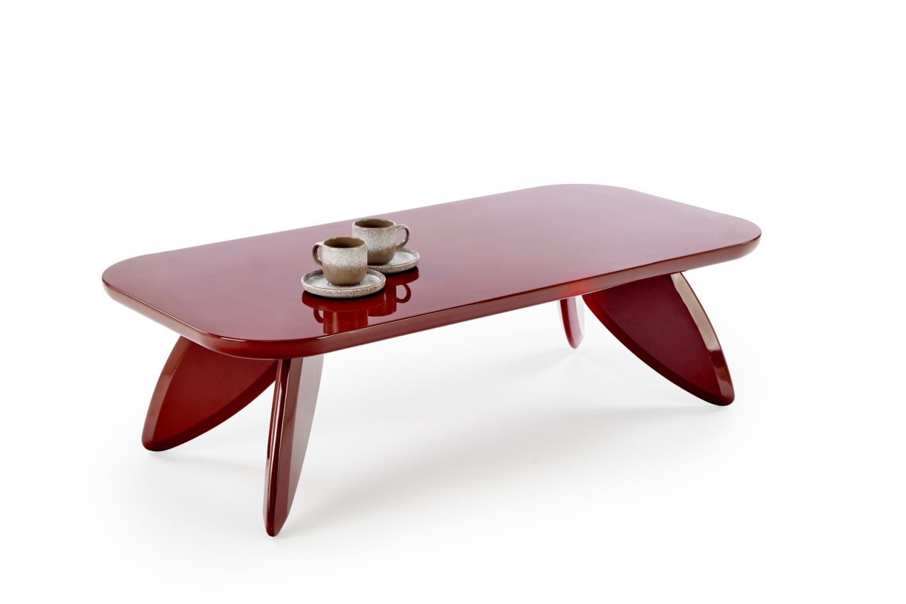 Masuta de cafea dreptunghiulara Soraya bordo L120 cm