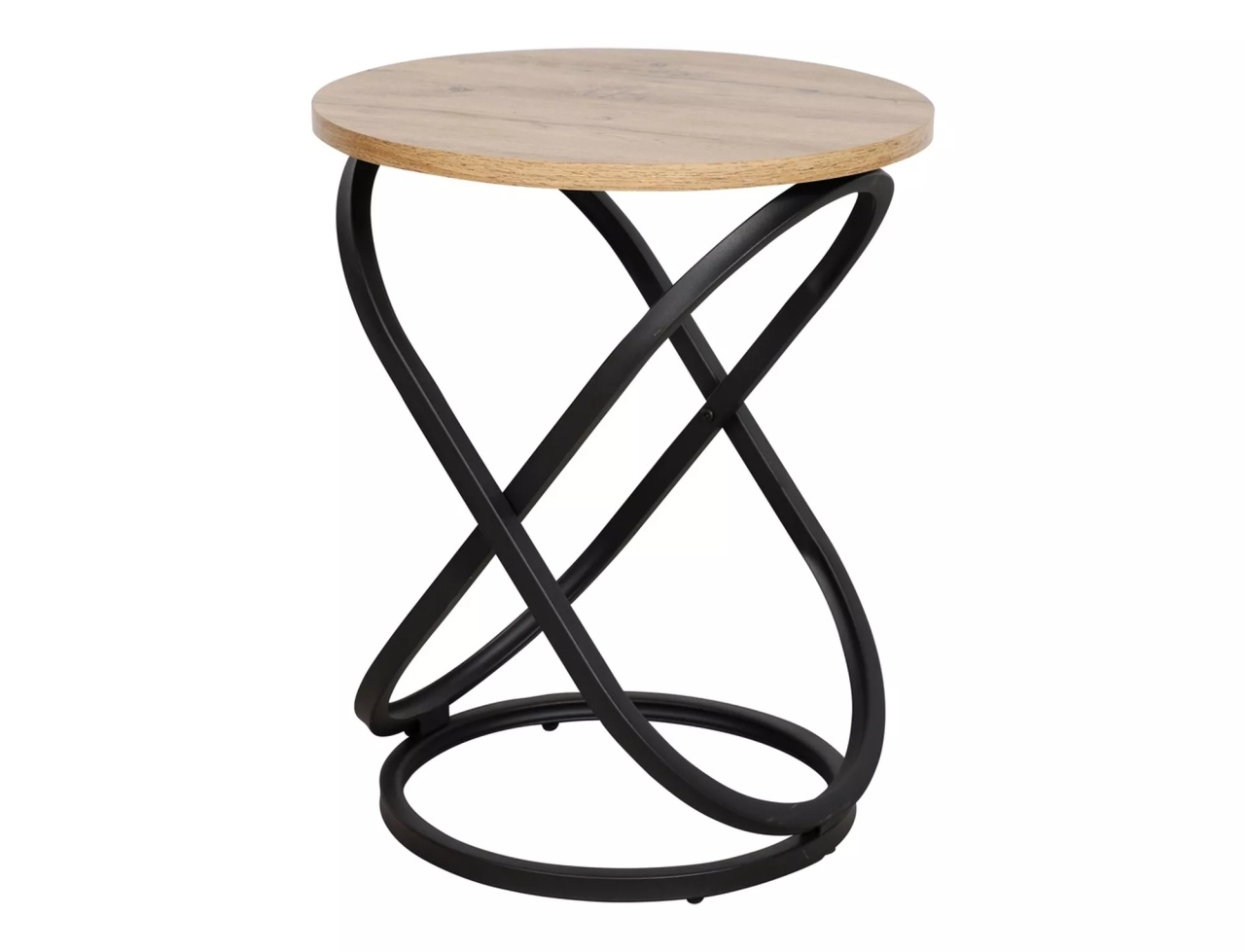 Masuta de cafea Eos E stejar artizan/negru ø45/h55 cm - 2 | YEO