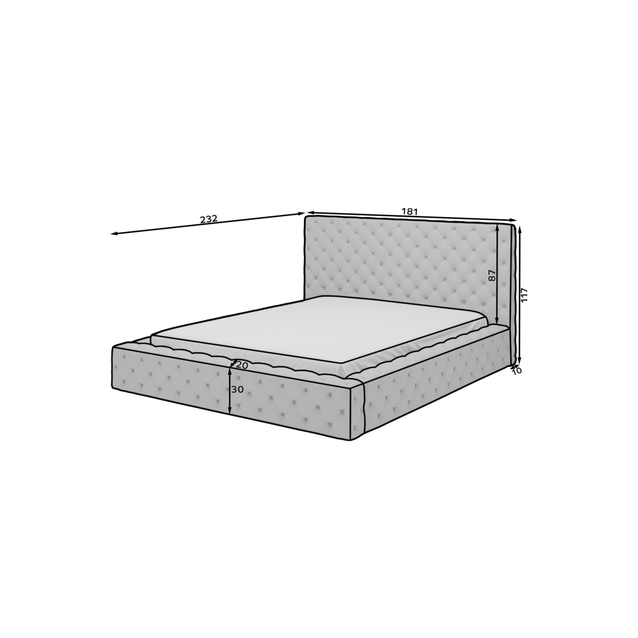 Poze Pat Princce 140x200 cm Royal 01 homewish.ro