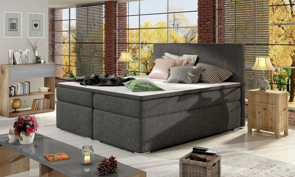 Pat tapitat boxspring Divalo – 140/200 cm - 4 | YEO