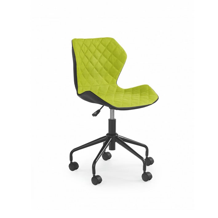 Scaun birou Matrix negru/verde - H 78-88 cm