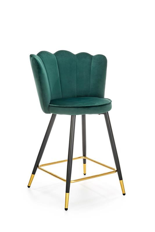 Scaun de bar H-106 velvet verde