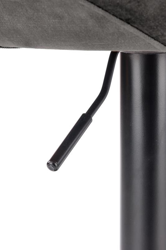 Scaun de bar H102 velvet gri - 1 | YEO