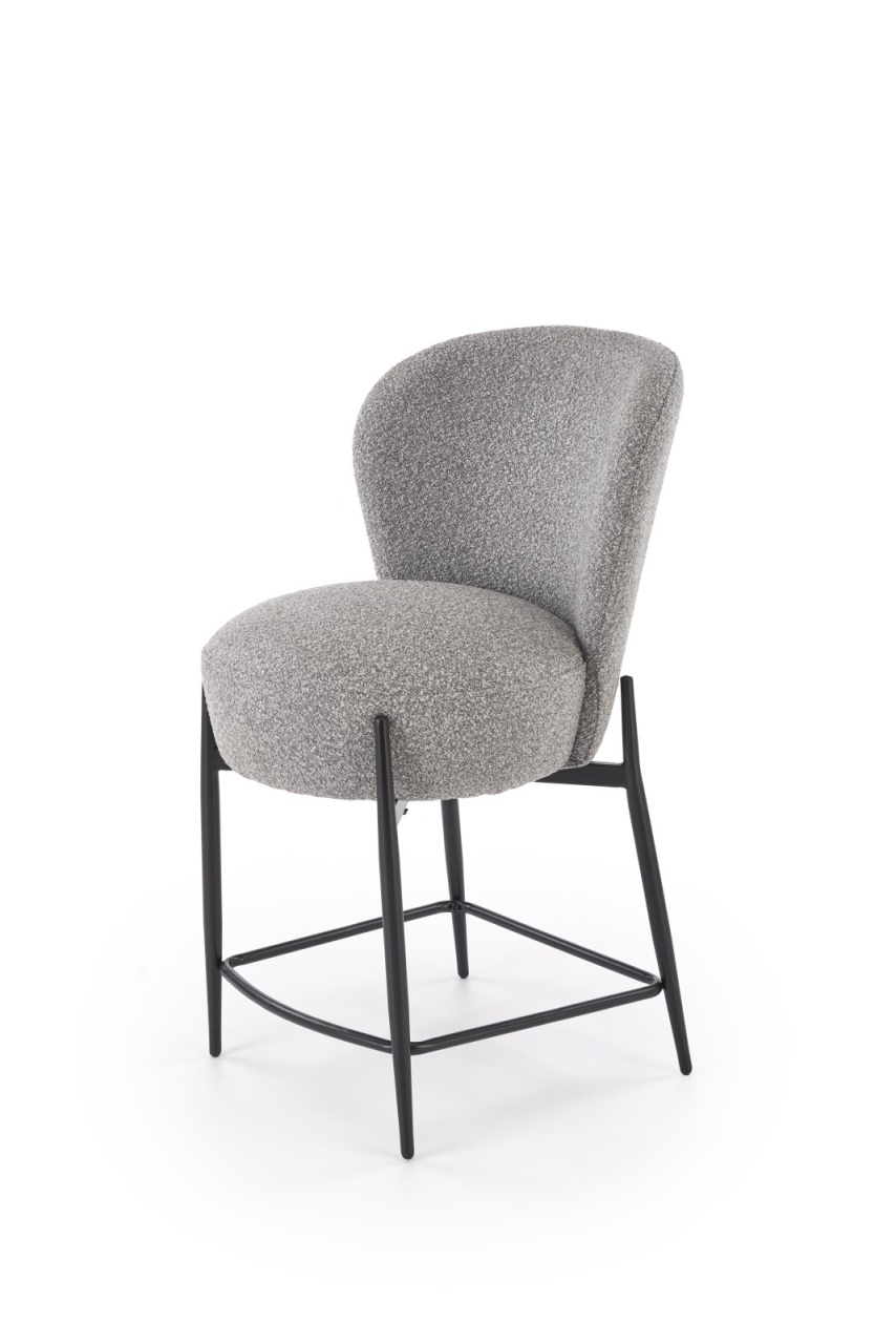 Scaun de bar H126 stofa gri H95 cm