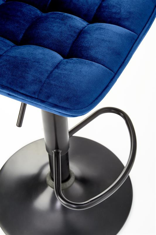Scaun de bar H95 velvet bleumarin - 3 | YEO