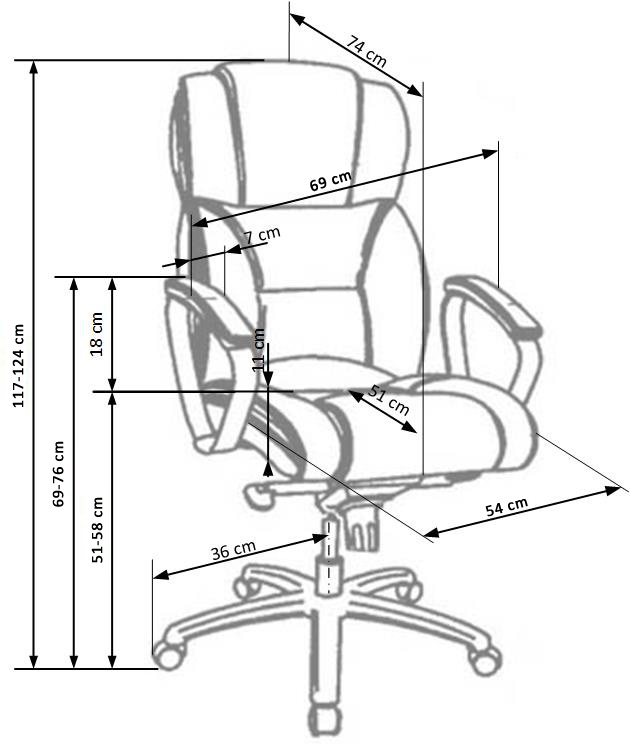 Scaun de birou Foster negru - 5 | YEO