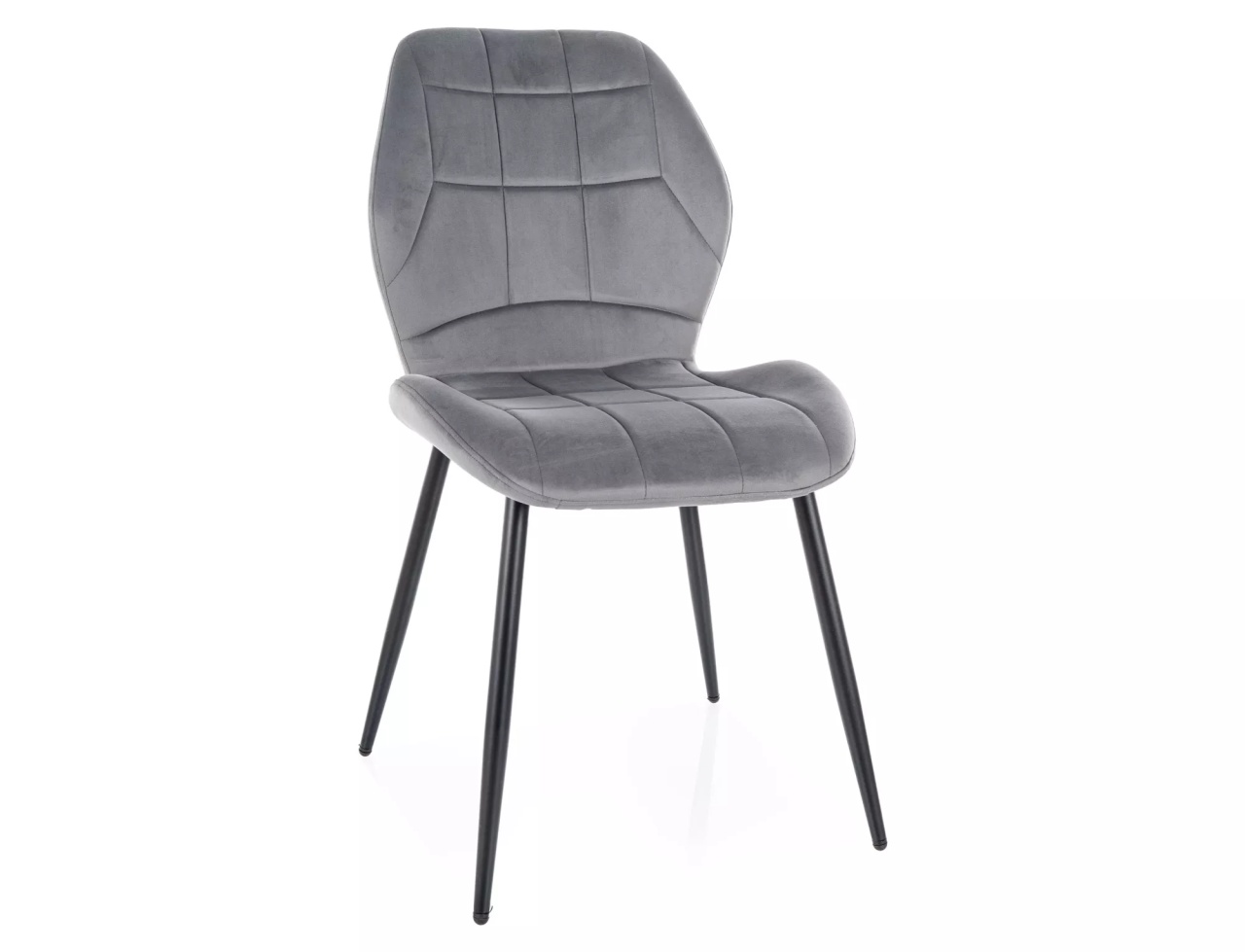 Scaun Jake velvet gri/negru Blu14
