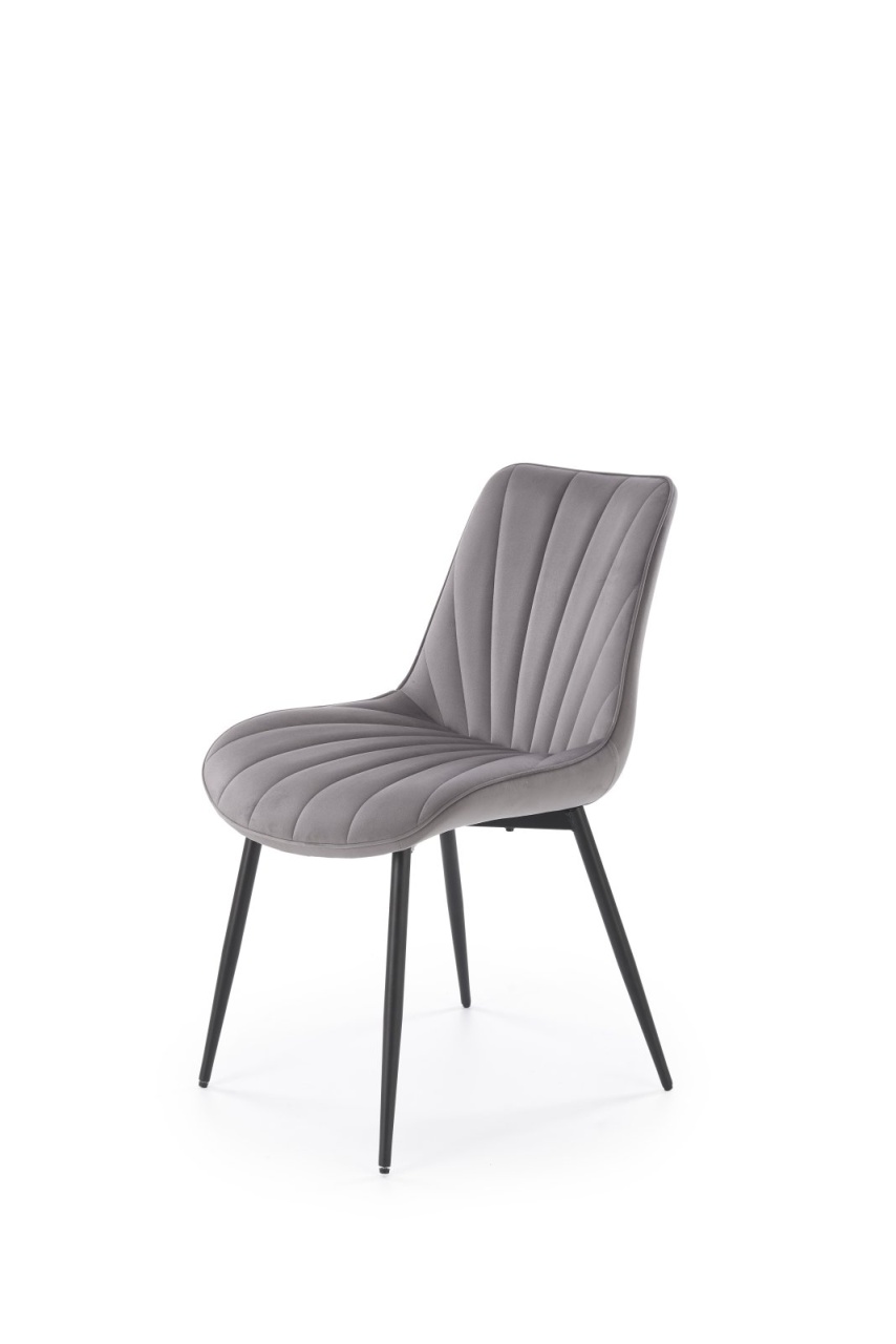 Scaun K589 velvet gri H87 cm