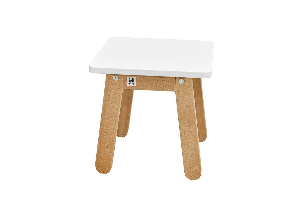 Scaun pentru copii Woody alb H30 cm