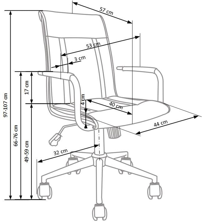 Scaun Porto 2 piele ecologica alb - 2 | YEO