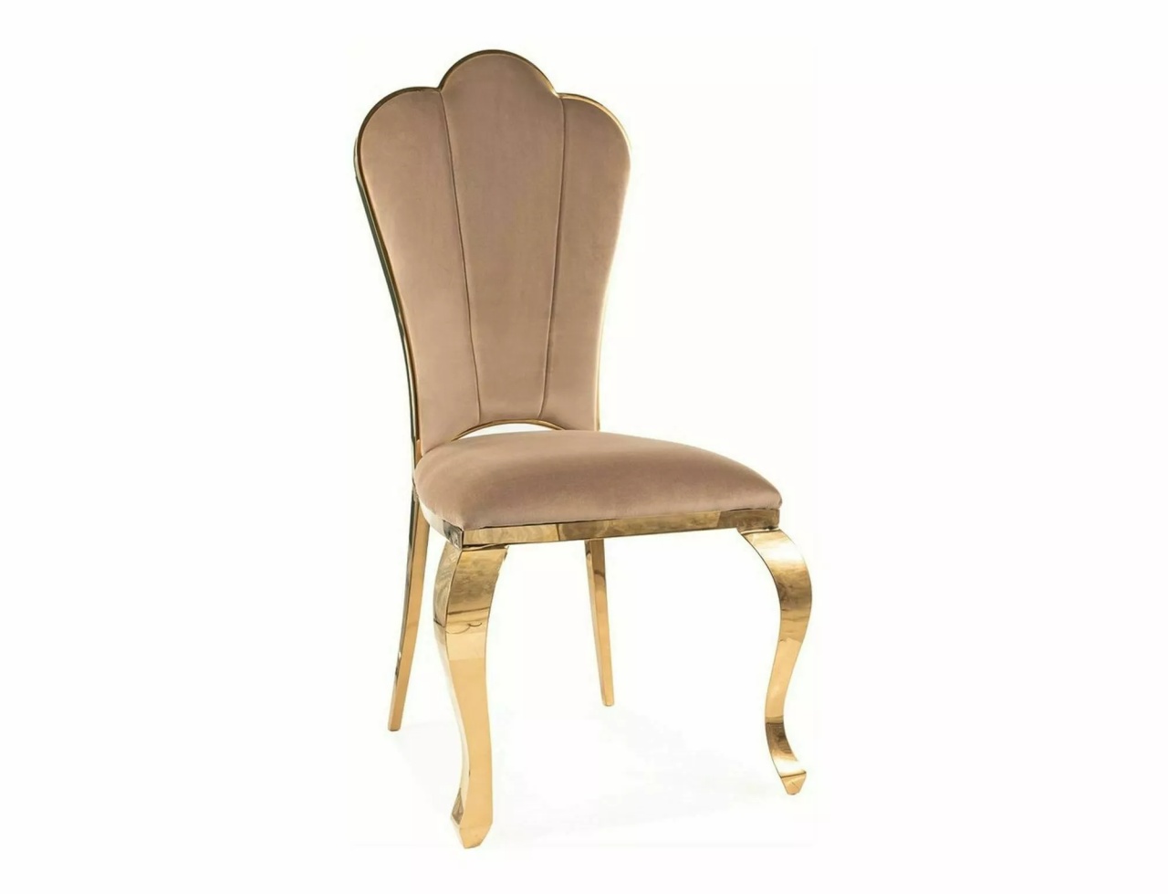 Scaun Queen velvet bej/auriu Blu28