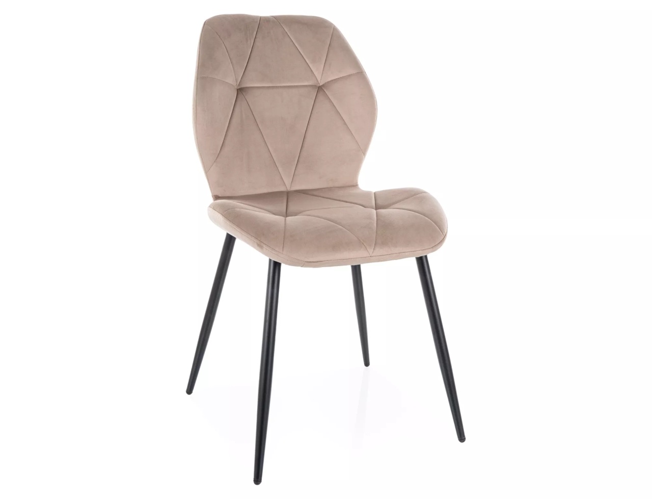 Scaun Rick velvet bej inchis/negru Blu40