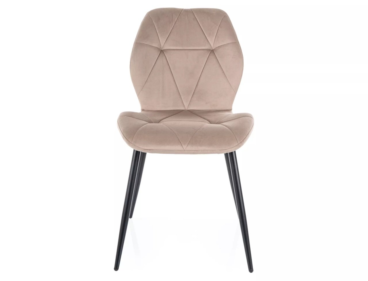 Scaun Rick velvet bej inchis/negru Blu40 - 2 | YEO