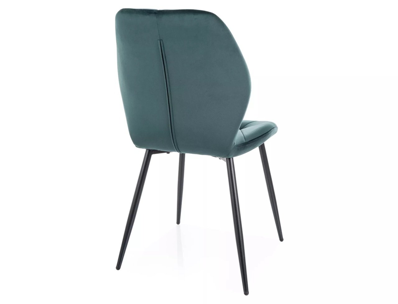 Scaun Rick velvet verde/negru Blu78 - 1 | YEO