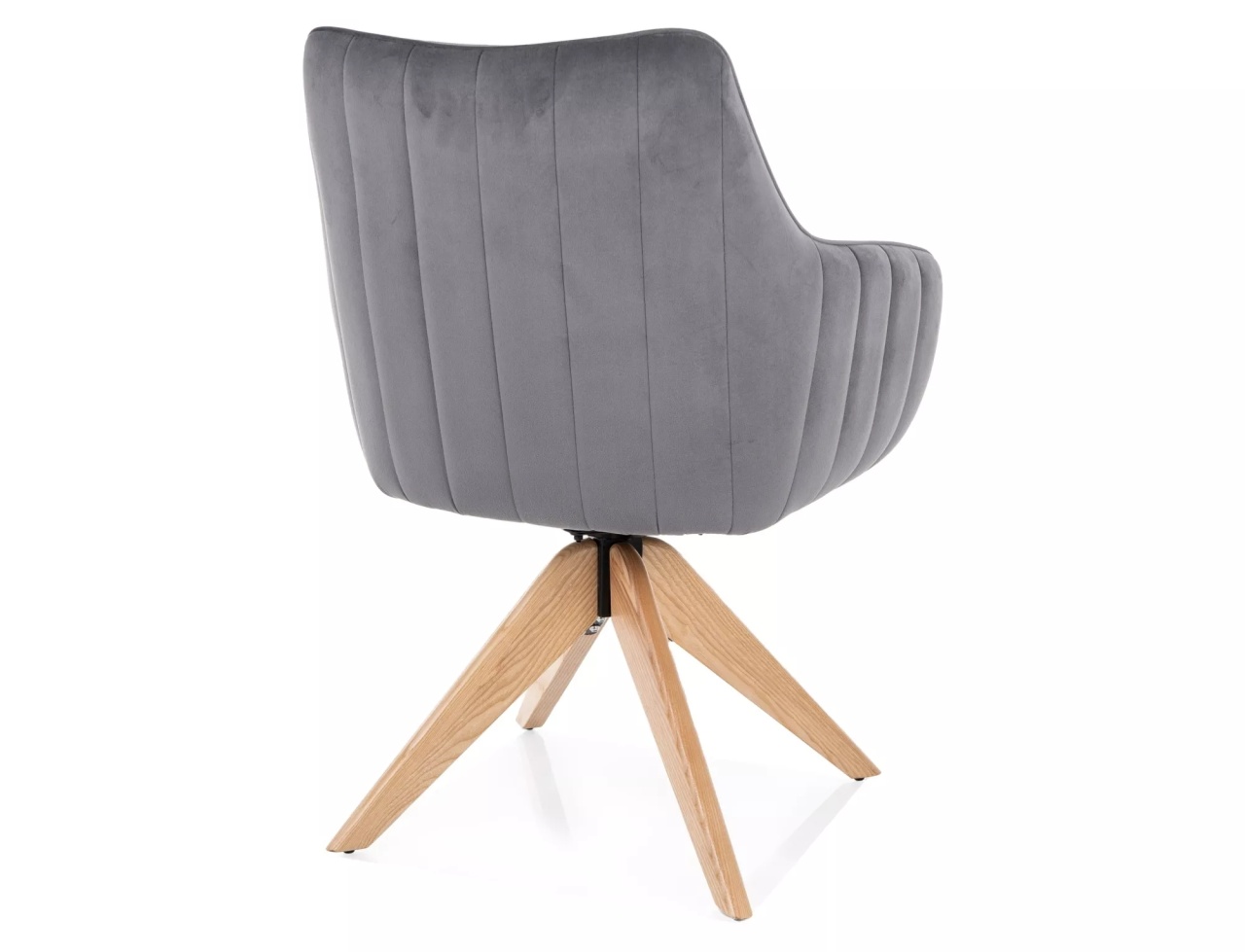Scaun rotativ Azalia D velvet gri Blu14 - 1 | YEO