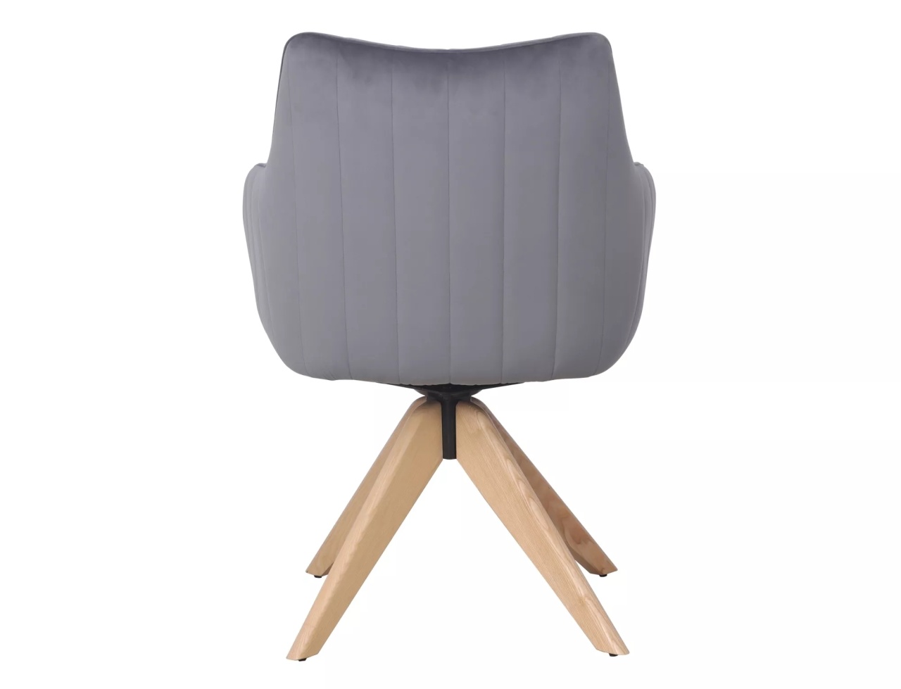 Scaun rotativ Azalia D velvet gri Blu14 - 4 | YEO