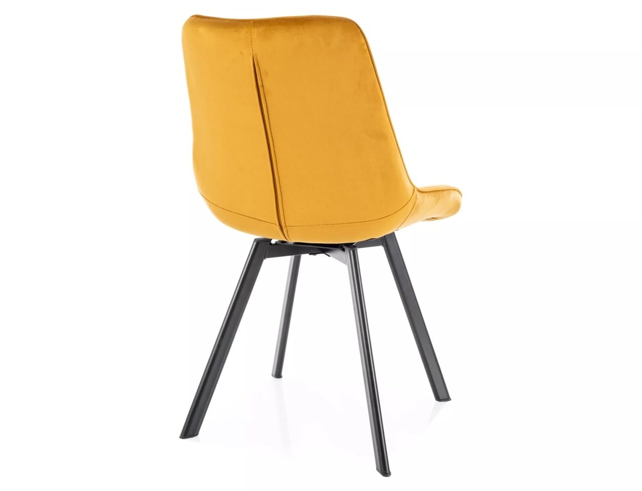 Scaun rotativ Monti velvet mustariu/negru Blu68 - 1 | YEO