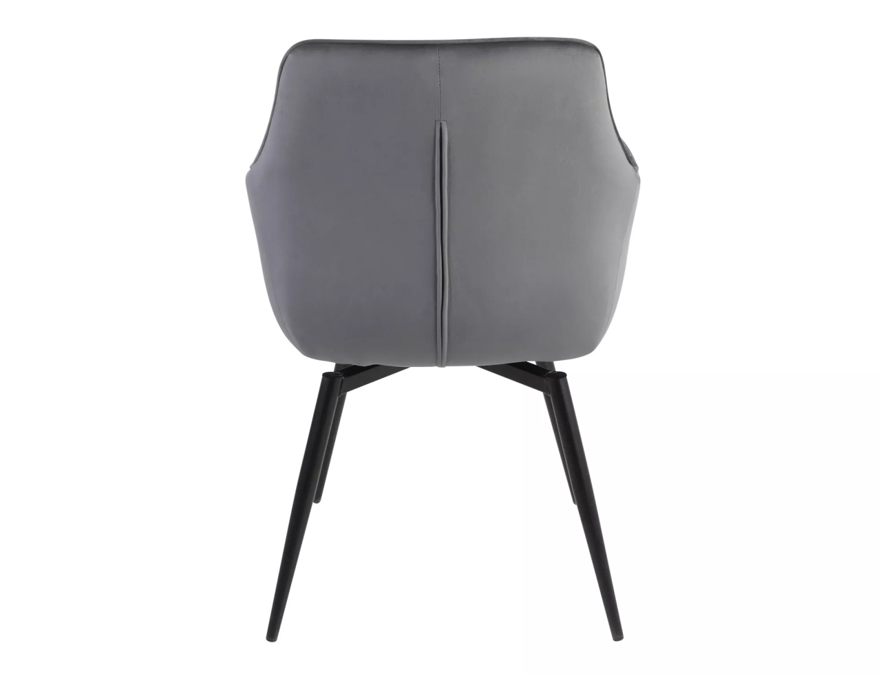 Scaun rotativ Servio velvet gri/negru Blu14 - 4 | YEO