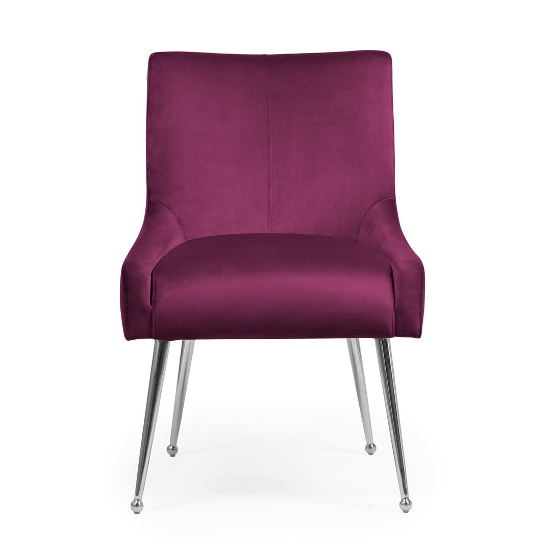 Scaun Sizar burgundy/silver – H86 cm - 2 | YEO