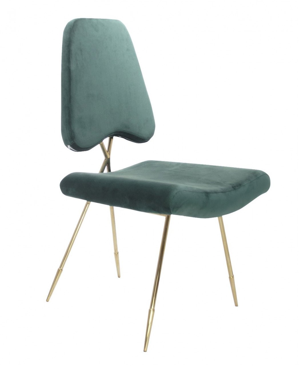 Scaun tapitat Salvadore verde/gold – H93 cm