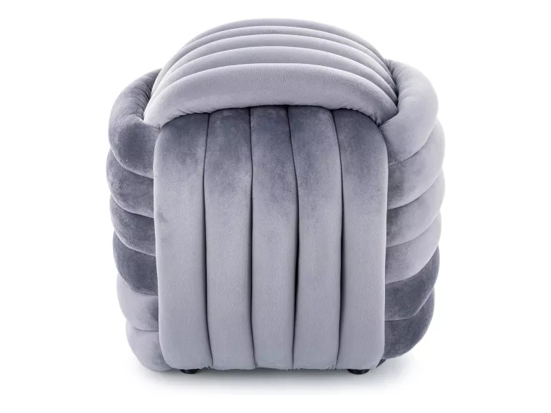 Taburet Bruni velvet gri Tap.252 - 1 | YEO