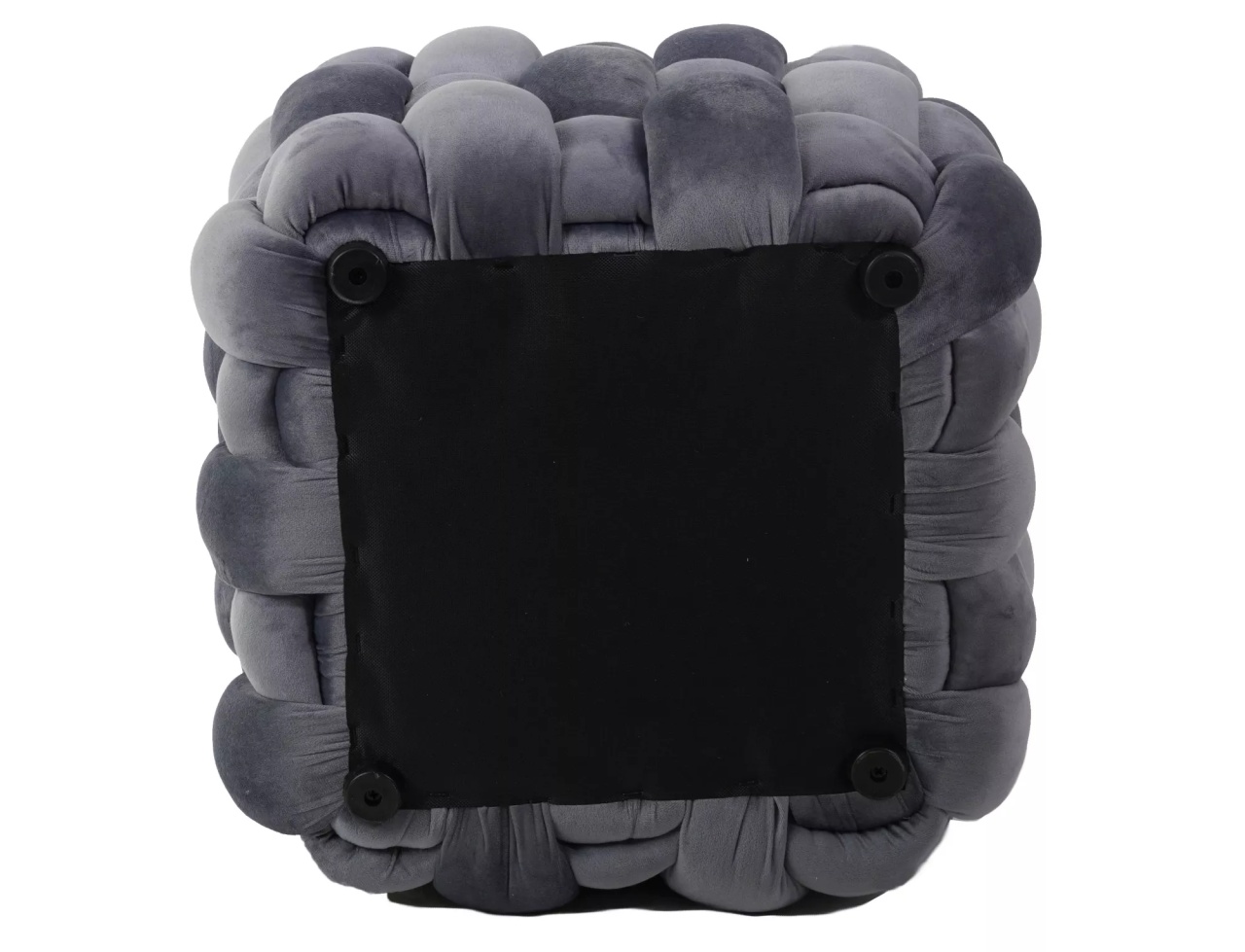 Taburet Faris velvet gri Tap.252 - 2 | YEO