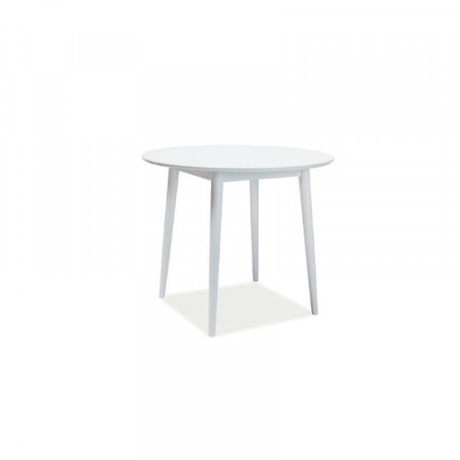 Masa rotunda Larson alba - h 75 x d 90 cm