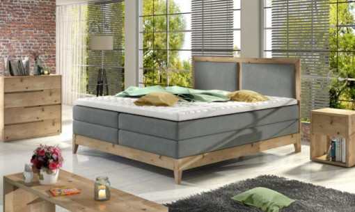 Pat tip boxspring Belize – 140/200, L204 x l140 x h120 cm