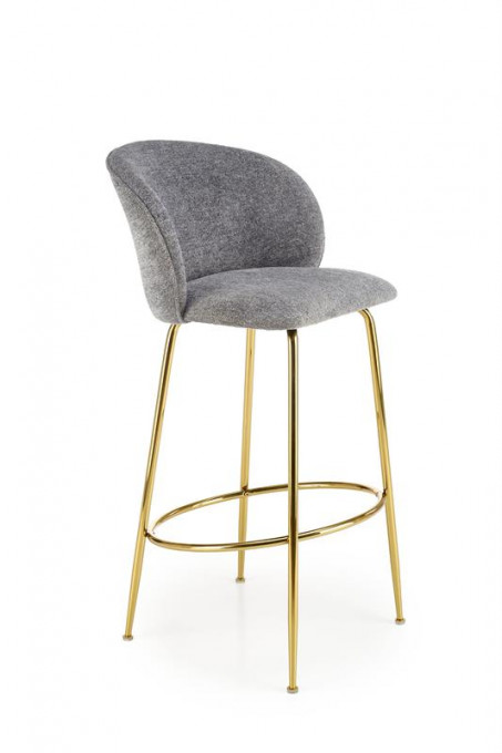 Scaun de bar tapitat H116 gri