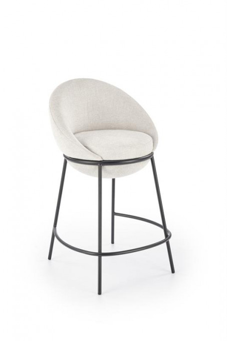 Scaun de bar tapitat H118 bej