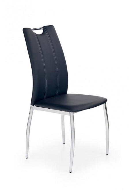 Scaun K187 piele ecologica negru