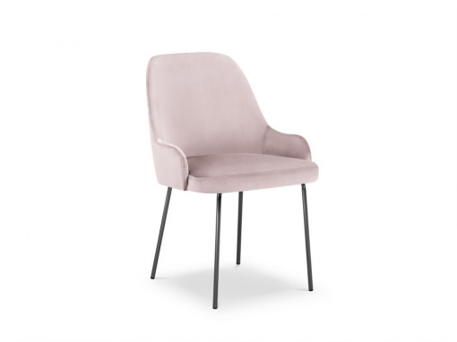 Scaun tapitat cu catifea Malaga - H86 cm