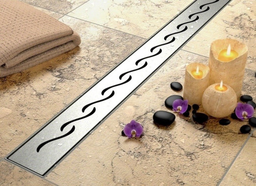 Set rigola pentru dus cu capac Wave - 80 cm