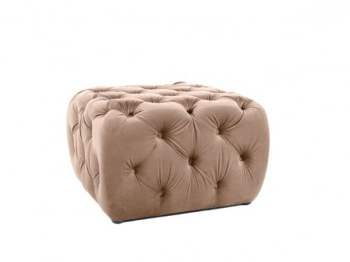Taburet tapitat Sophia Velvet – Beige