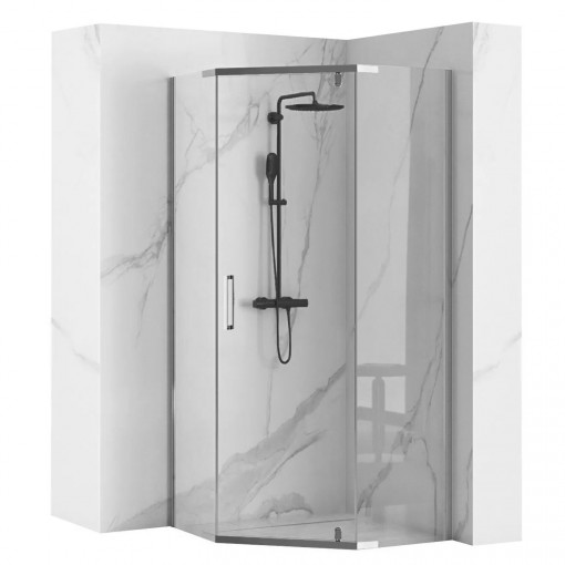 Cabina dus Axin crom – 80×80 cm