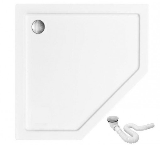 Cadita pentru dus Diamond alba - L90 x l90 x h5