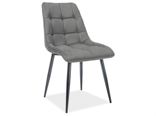 Scaun Chic Velvet Gri Mat - l47 x A41 x H87 cm