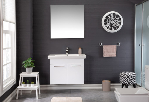 Set mobilier de baie (3 piese) Pamukkale 85 alb