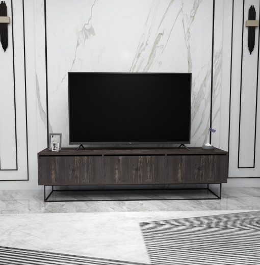 Comoda TV Kordon 180 maro inchis/negru