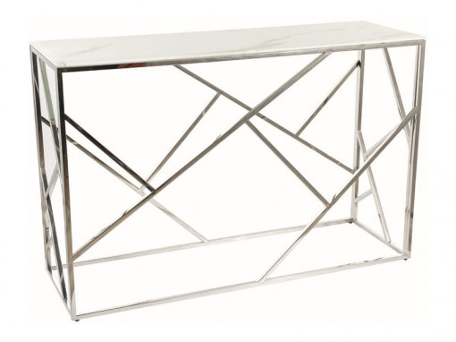 Consola Escada C II – marmura alba/crom