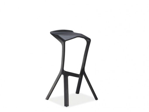 Scaun bar Volt negru - H 82 cm