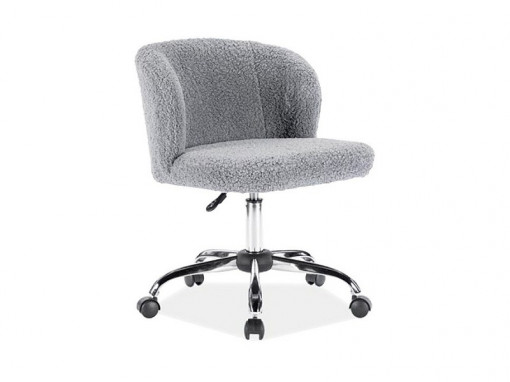Scaun de birou Dolly Gri Plusat – H87 cm